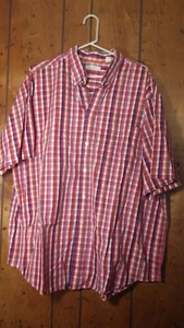 Turnbury Men Shirt 2XL XXL Multi Color Plaid Button Front Short Sleeve - Picture 1 of 9