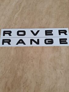 range rover, sport, evoque bonnet and tailgate letters gloss black