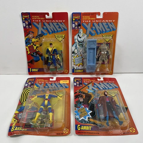 🔥The Uncanny X-Men Gambit Forge Iceman Banshee 1992 Toy Biz Figure Marvel MOC🔥 Cover