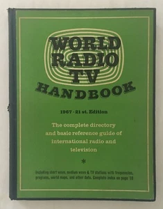 World Radio TV Handbook - 1967 21st Edition Hardcover Book - Photo 1/6