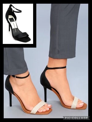 Zapatos elegantes con correa al tobillo de cuero negro halo DOLCE VITA para mujer 6,5 Foto 1 de 4