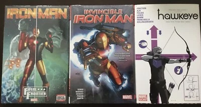 Invincible Iron Man de Bendis, Iroman Fatal Frontier & Hawkeye Vol 1 Fracción HC Foto 1 de 4