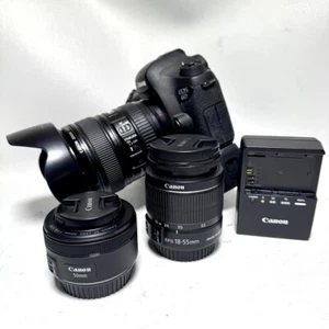 Canon EOS 6D DSLR w/ 24-105mm USM, 50mm, 18-55mm Macro Lens, Grip! (WMP011985) - Afbeelding 1 van 12