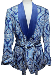 Mens Floral Jacket XXL Shawl Lapel One Button Velvet Suit Jacket Dinner Prom Tux
