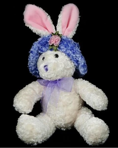 Dan Dee Silky Plush Bunny Rabbit Collectors Choice Easter 11 inch Stuffed Animal - Picture 1 of 7