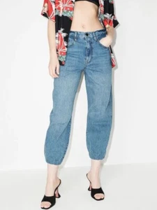 FRAME Denim The Lounge Chill Jeans Cropped Jogger Size 27 New Reg $248 NWT - Picture 1 of 3