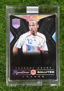 2018 Eminence Soccer Signature Salutes THIERRY HENRY On Card Auto #2/10 France