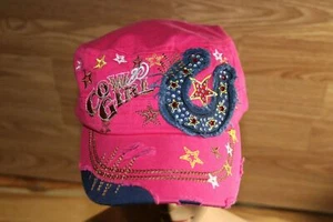Cowgirl rosa Kappe National Sportswear Hut Damen Western Hufeisen Barrel Racer - Bild 1 von 8