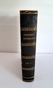 Chambers's Information For The People Vol. 1 Book 1st American Edition 1847 - Picture 1 of 23