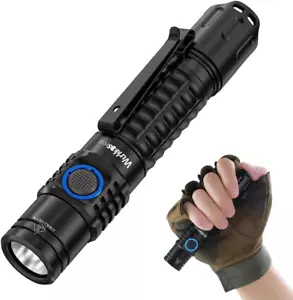FC12 Tactical EDC Torch USB C Rechargeable, Super Bright Flashlight 2000Lumens w - Picture 1 of 8