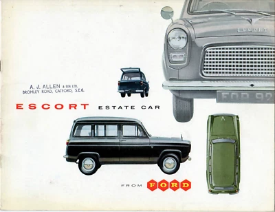 Ford Escort Estate 1959-1961 UK Market Sales Brochure Anglia 100E - Image 1 of 2