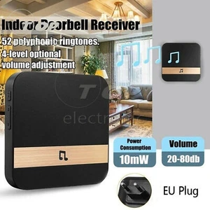 Home 433Mhz Chime Ding Dong Wireless WiFi Smart Door Bell Receiver - Picture 1 of 11