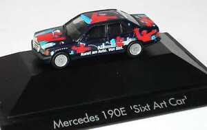 1:87 Mercedes-Benz 190E W201 Medecin Art Car Black/Red - Herpa 180856