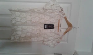 Jack Wills Fernlea Tee Lace Top Cream UK Size 8/10 - Picture 1 of 8