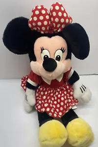 Peluche Minnie Mouse 16” Disneyland Walt Disney World park store autentico imbottito - Foto 1 di 24