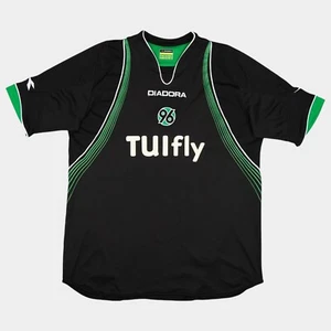 Camiseta de fútbol Hannover 96 #11 Third 2007 - 2008 Diadora negra... - Imagen 1 de 9
