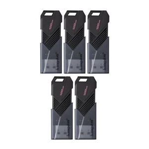 Kingston 128GB DataTraveler Exodia Onyx USB Flash Drive Matte Black 5 Pack - Afbeelding 1 van 7