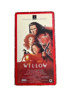 Willow (1988) VHS - Used, Good Condition Starring Val Kilmer - Image 1 of 3