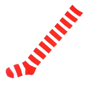 Gestreifte Strümpfe Damen Overknee Socken hoch Kostüm lang für Mädchen - Bild 1 von 11