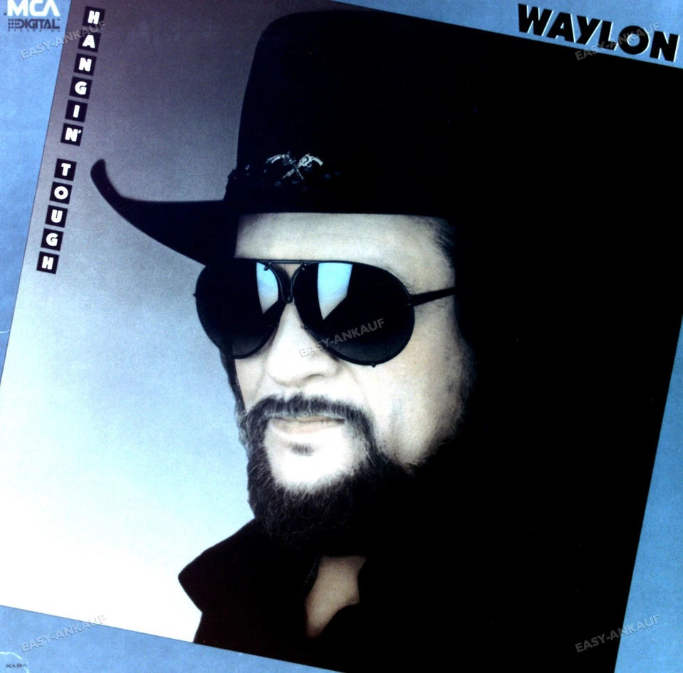 Waylon Jennings - Hangin' Tough LP (VG+) ' - Photo 1/1