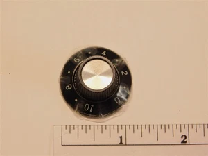 1 Alcoknob PKS-1103B-10 1/4" Skirted Numbered Black Phenolic Knobs - Picture 1 of 1
