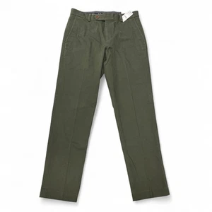 Brooks Brothers Milano Passform Herren grün Chino Anzughose 32 x 32 Baumwollmischung Neu mit Etikett - Bild 1 von 15