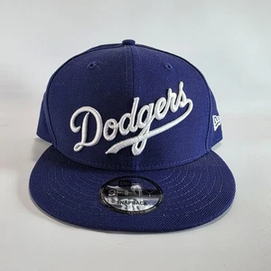 Los Angeles Dodgers New Era Script Logo 9FIFTY Adjustable Snapback New Era Hat - Picture 1 of 9