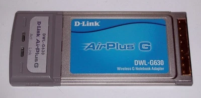 PC-Card Cardbus WLAN Adapter D-Link DWL-G630, bis 54 Mbps, gebraucht - Bild 1 von 4