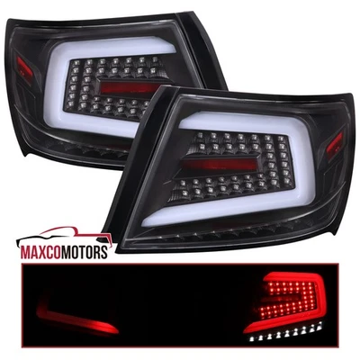 Black Tail Lights Fits 2008-2014 Subaru Impreza WRX STI LED Sequential Bar Lamps - Image 1 of 4