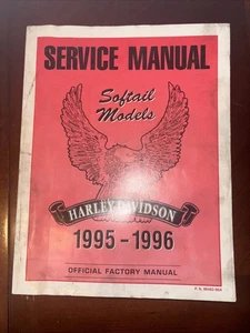 1995-1996 Harley Softail Service Manual Book FLSTC FLSTN FLSTF FXSTC FXSTS - Picture 1 of 7