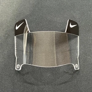Black Nike Tabs Clear MINI Football Helmet Visor with Black Clips/ NOT FULL SIZE - Picture 1 of 2