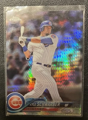2018 Topps Chrome Kyle Schwarber Prism Refractor Chicago Cubs/Phillies #56 🔥🔥 - Image 1 of 2