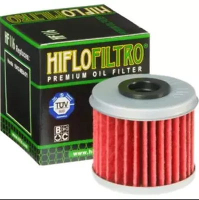 2002-2024 Honda HIFLO Racing Premium Oil Filter Cartridge HF116 CRF TRX - Image 1 of 4