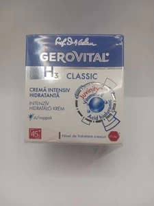Gerovital h3 classic intensive moisturizing day cream Vitamin E and HA 45+ 50 ml - Picture 1 of 5