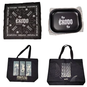 Peso Pluma Exodo Double P Bulk Lot, Canvas Tote, Tray And Bandana  - Picture 1 of 7