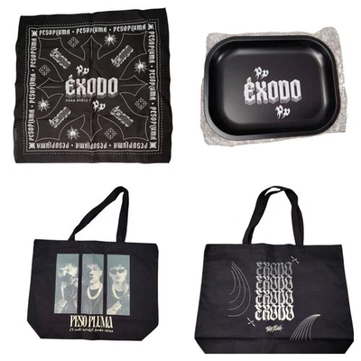 Peso Pluma Exodo Double P Bulk Lot, Canvas Tote, Tray And Bandana  - Image 1 of 4