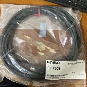 Cable de extensión tipo conector Keyence GS-P8C5 M12 tipo estándar 8 pines 5 m - Imagen 1 de 3