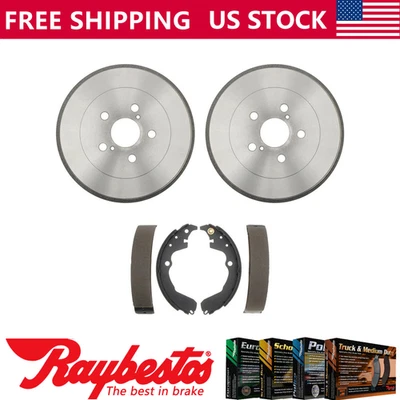 Kit de tambores de freno traseros y zapatas de freno para Pontiac Vibe 2003-2008 - Raybestos Foto 1 de 4
