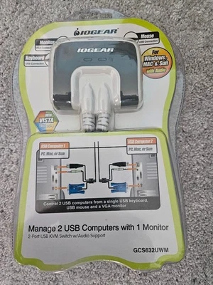 Electronics - IOGEAR 2-Port USB KVM Switch - GCS632UWM - Image 1 of 4