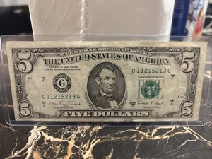 1988 A $5 Banknote - Five Dollar Bill - $5 Bill - Five Dollars - A - Picture 1 of 7