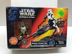 Bicicleta Speeder Kenner Star Wars El Poder de la Fuerza Imperial con Motociclista Scout NUEVA - Imagen 1 de 4