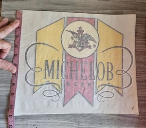 Ferro da stiro birra Michelob originale d'epoca in trasferimento - Foto 1 di 4