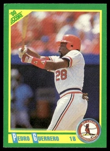 1990 Score Pedro Guerrero St. Louis Cardinals #13 - Picture 1 of 2