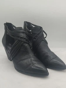 Frye Reed Horizon Bootie 70398 Damen Schwarz Leder Stiefeletten Stiefel Größe 9,5 - Bild 1 von 9