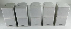 5x Altoparlanti bianchi Bose Jewel doppio cubo Lifestyle/Acoustimass - Foto 1 di 9