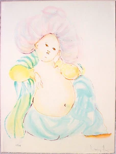 LEONOR FINI Signed 1971 Original Color Lithograph - Picture 1 of 1