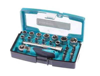 Eclipse 1/4in Socket Set 25 Piece Chrome Includes Accessories Boxed ESS25PS - Image 1 of 2