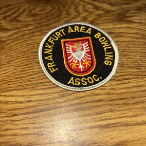 Parche vintage de 3" de la Asociación de Bolos del Área de Frankfurt - Imagen 1 de 2