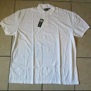 Men's Blue Generation Polo Shirt - 3XL - White - Poly/Cotton - NWT (B 42) - Picture 1 of 4