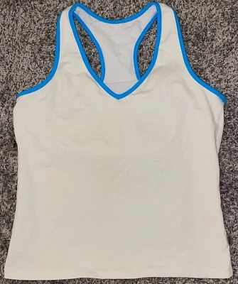 Kyodan Womens Tank Top Size Medium White Activewear - Image 1 of 3